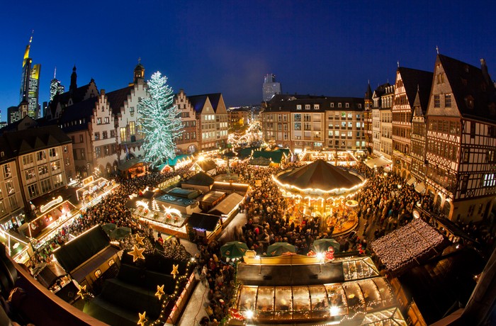Rực rỡ khu chợ Giáng sinh ở Frankfurt, Đức